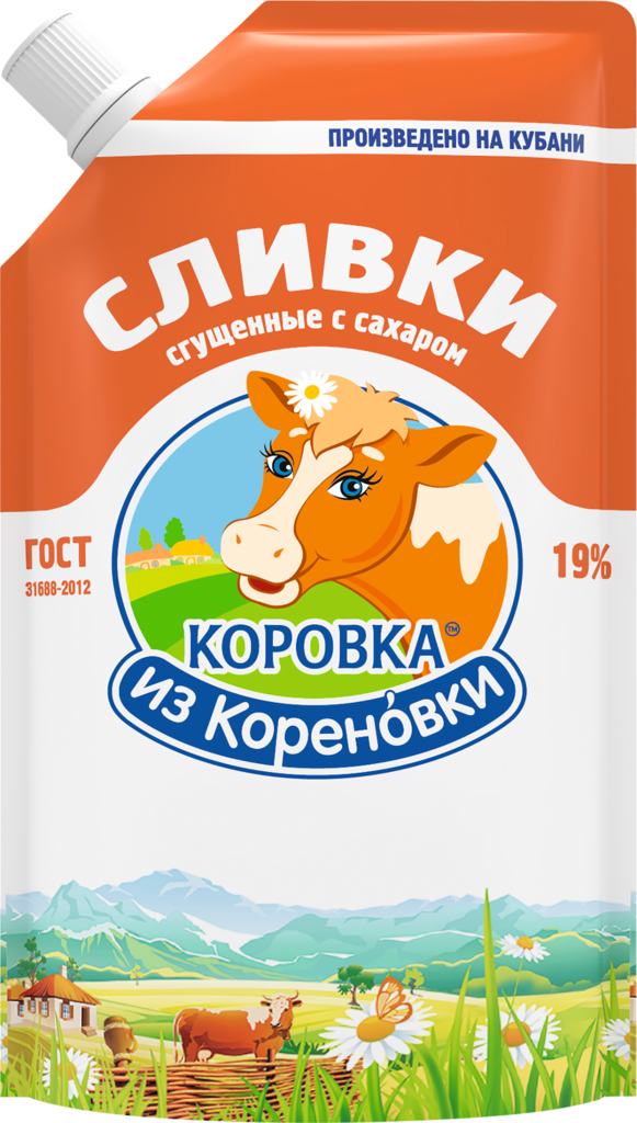 Сливки сгущенные 19%